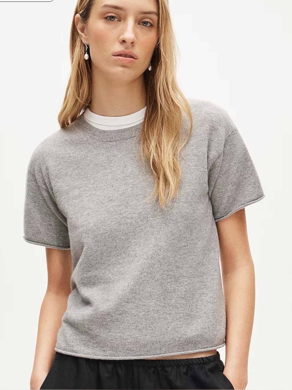 J CREW Cashmere relaxed T-shirt CR215 $128